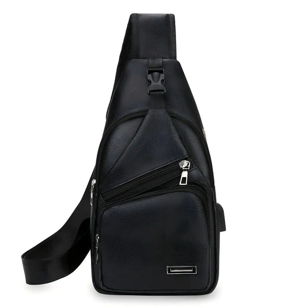 Vintage PU Leather Crossbody Satchel Bag