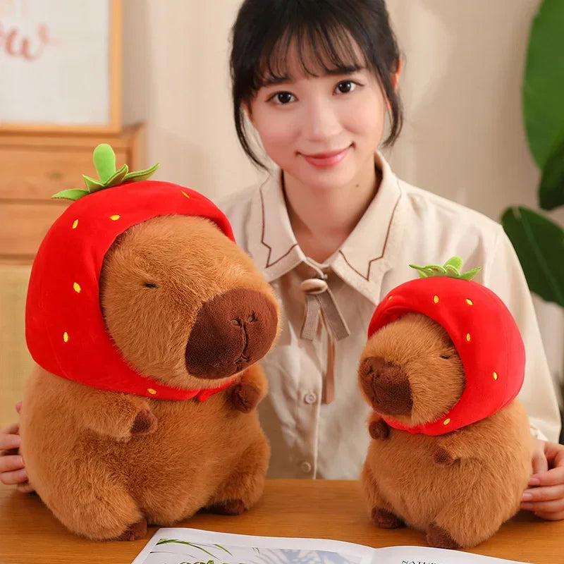 Cute Turtle Backpack Capybara Plush Toy Set