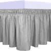 Ruffled Microfiber Bed Skirt with Split Corners