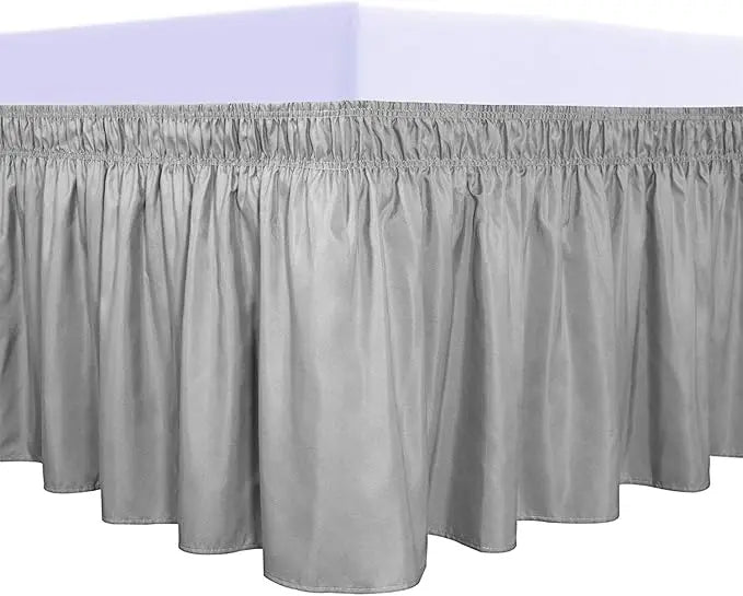 Ruffled Microfiber Bed Skirt with Split Corners