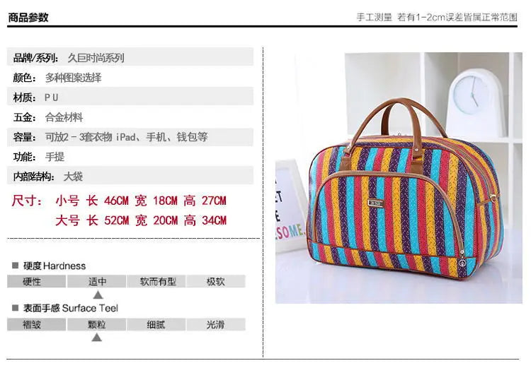 Floral Print Travel Duffle Bag for Women