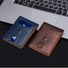 Slim PU Leather Bifold Wallet with Card Holder