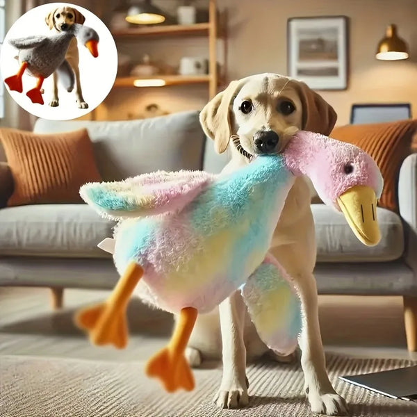 Soft Colorful Duck Plush Toy for Pets