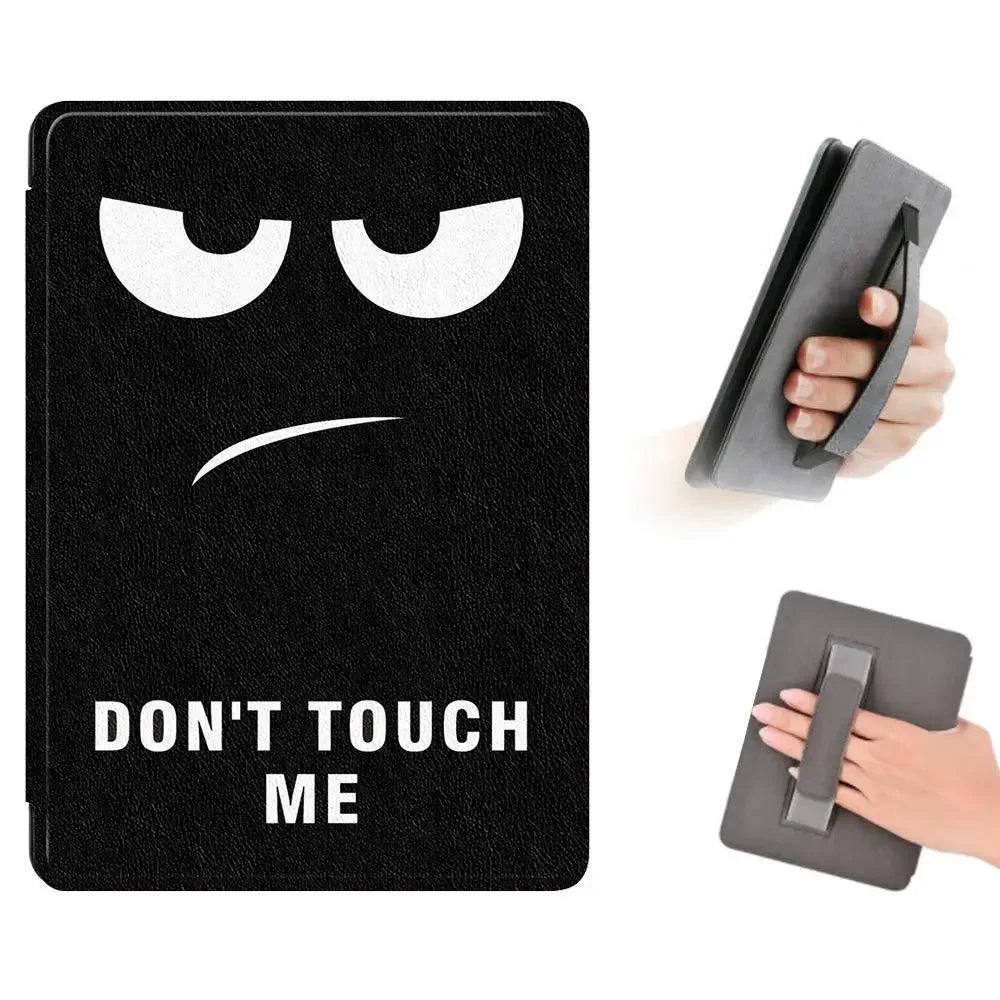Premium Leather Case for Kindle Paperwhite (2024) with Hand Strap & Auto Sleep/Wake