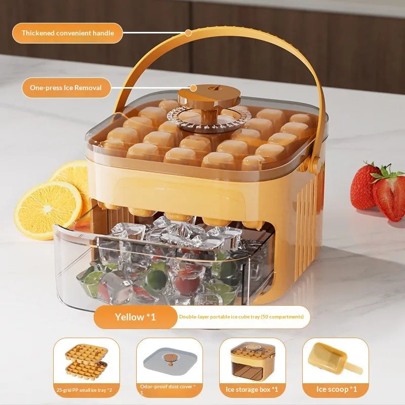 Ice Maker with 50 Cubes for Large Capacity Storage
