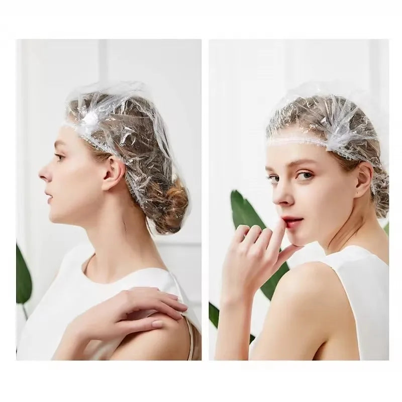 Disposable Shower Caps for Bathing, Hair Care, and Food Protection