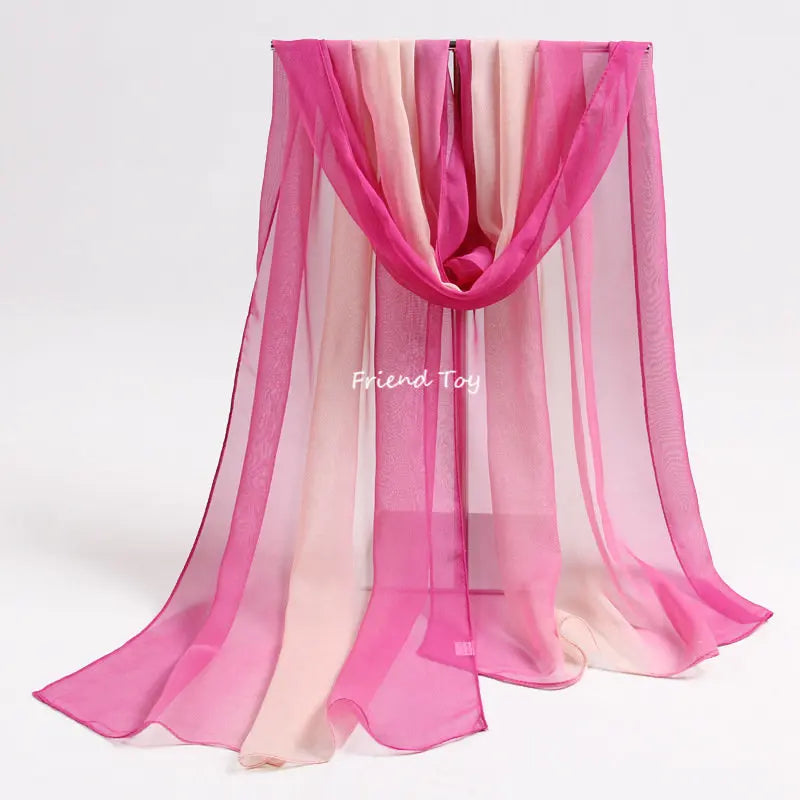 Pink and peach sheer fabric playsilks draped for imaginative play