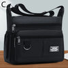 Men's Waterproof Crossbody Bag with Multi-Pocket Storage
