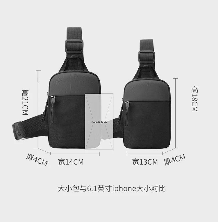 Men's Waterproof Crossbody Sling Bag