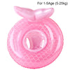 Pink inflatable swim ring designed for children aged 1 to 5 years and weighing 5 to 25 kilograms