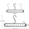 Rotating 9-Hole Folding Clothes Hanger Organizer for Space-Saving Wardrobes