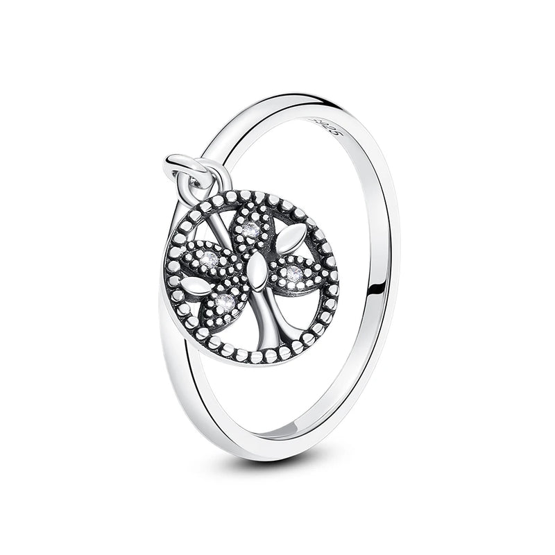Sterling Silver Heart Ring with Cubic Zirconia