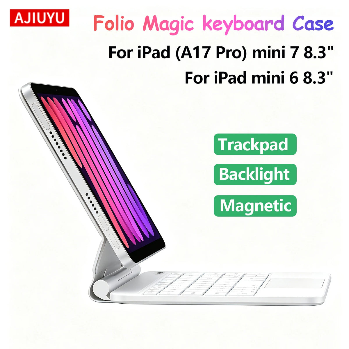 Backlit Keyboard Case with Touchpad for iPad Mini 6 & 7 (8.3-Inch)