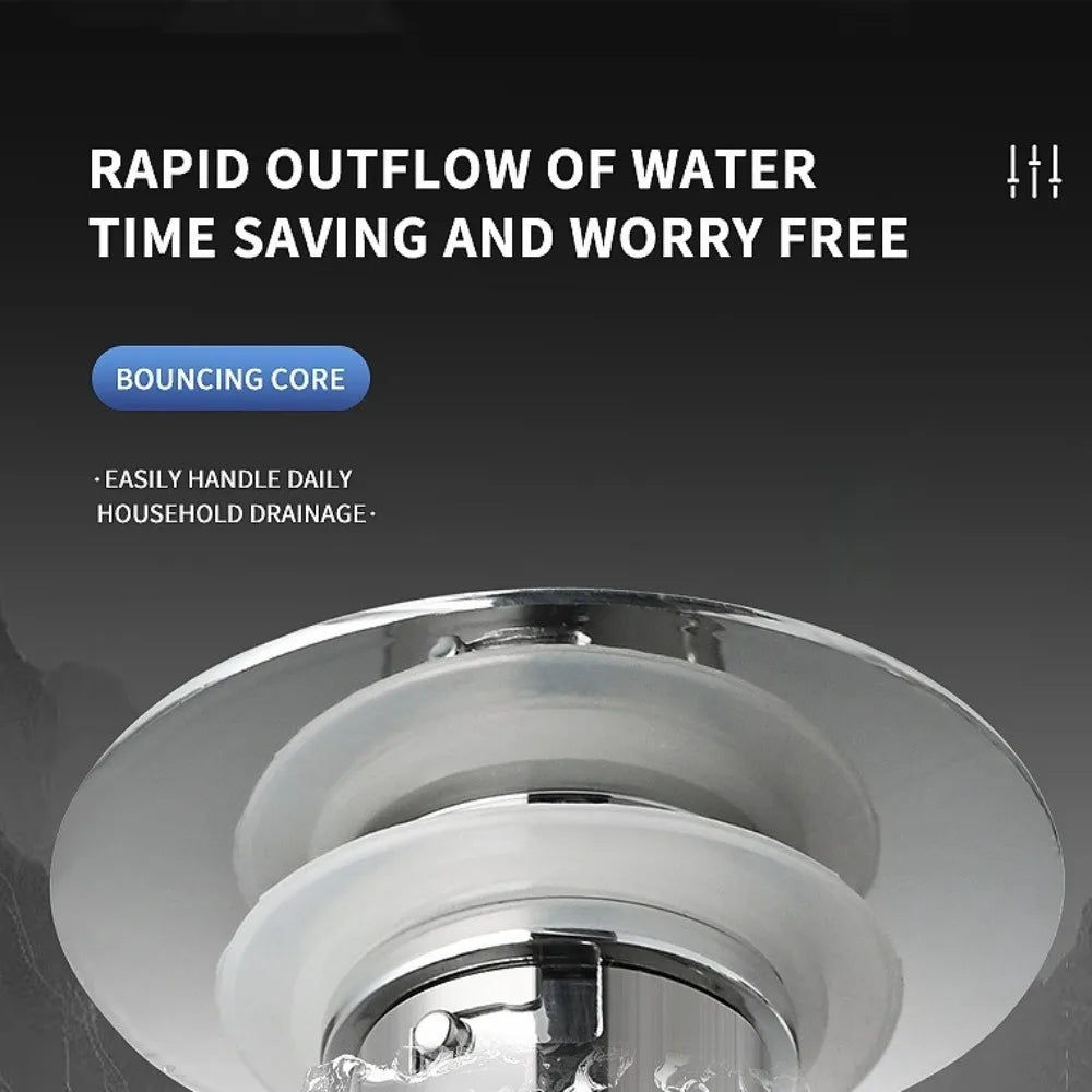 Brass Sink Drain Strainer with Removable Hair Catcher