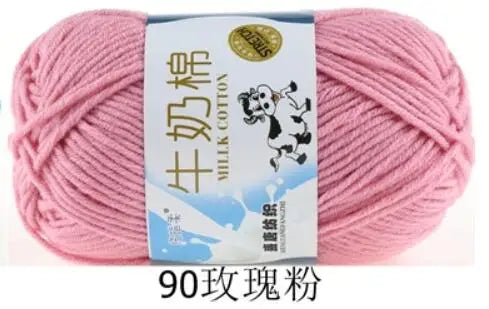 Milk Cotton Crochet Yarn – Soft, Durable Knitting Thread in 91 Colors