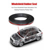 A roll of windshield rubber seal strip shown next to a silver car demonstrating its use for sealing the front windshield.