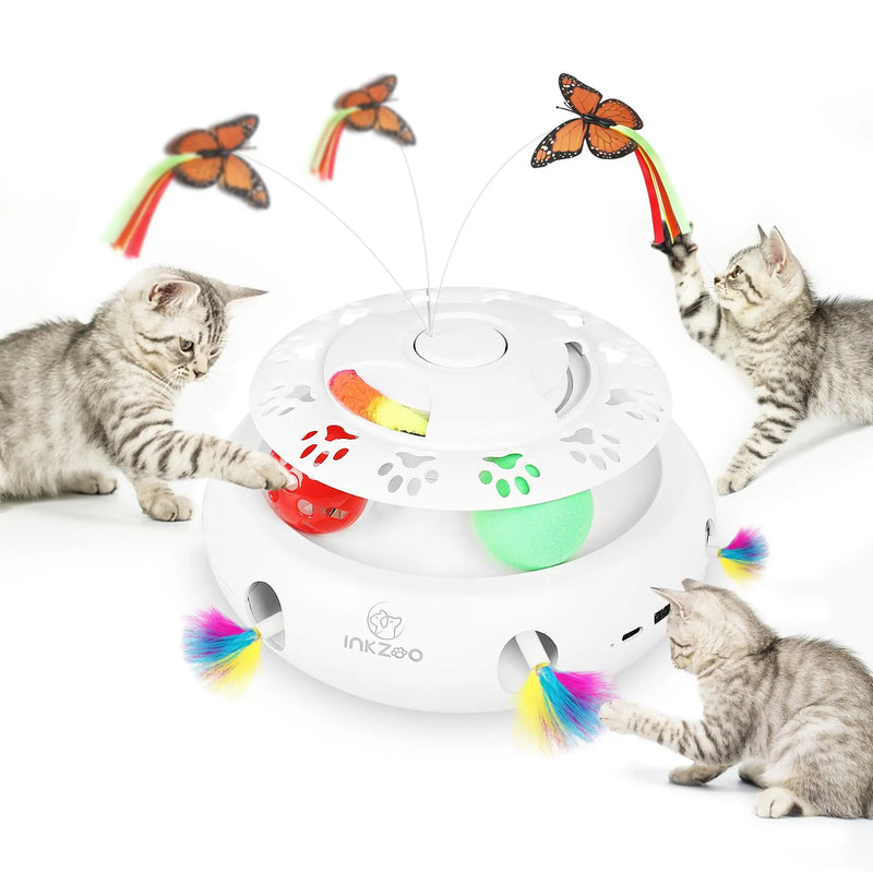 Interactive Whack-A-Mole Cat Toy with Smart Sensor