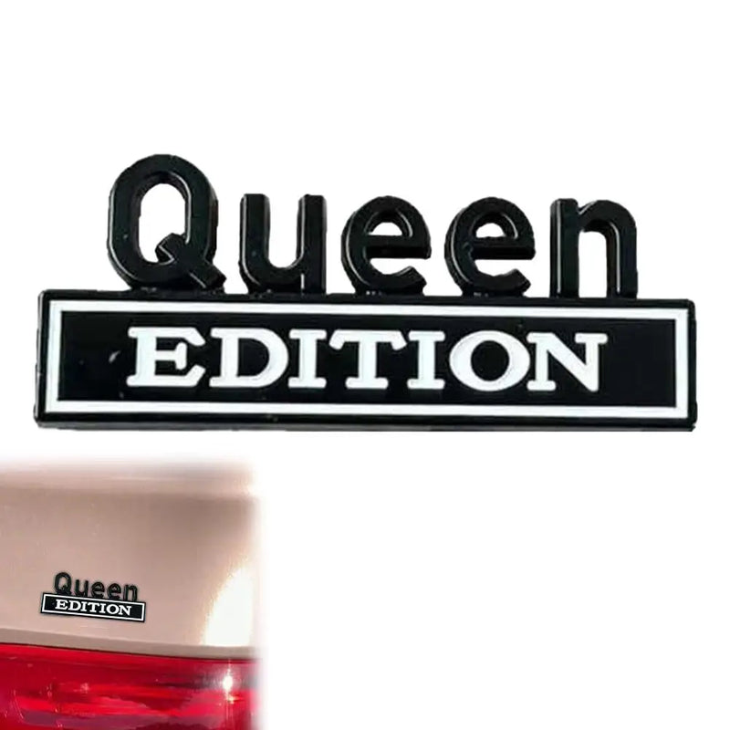 3D Metal "Queen" Emblem Sticker