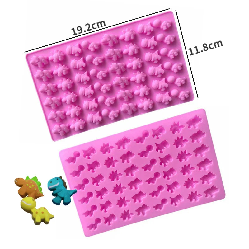 A pink silicone mold with small heart-shaped cavities for DIY candles, soap, and chocolate.