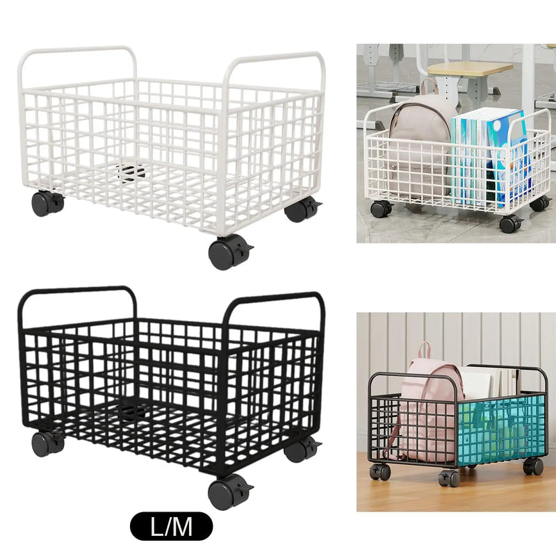 Compact Rolling Utility Cart with Wheels