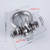 Heavy-Duty 304 Stainless Steel Pulley with Silent Bearing shown with dimensional markings