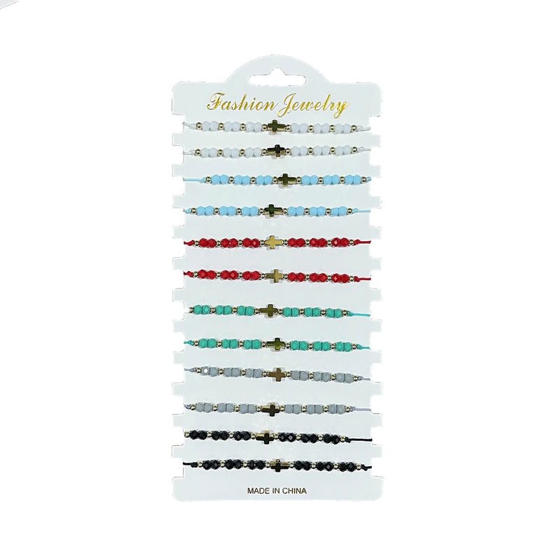 Bohemian Cross Beaded Bracelet