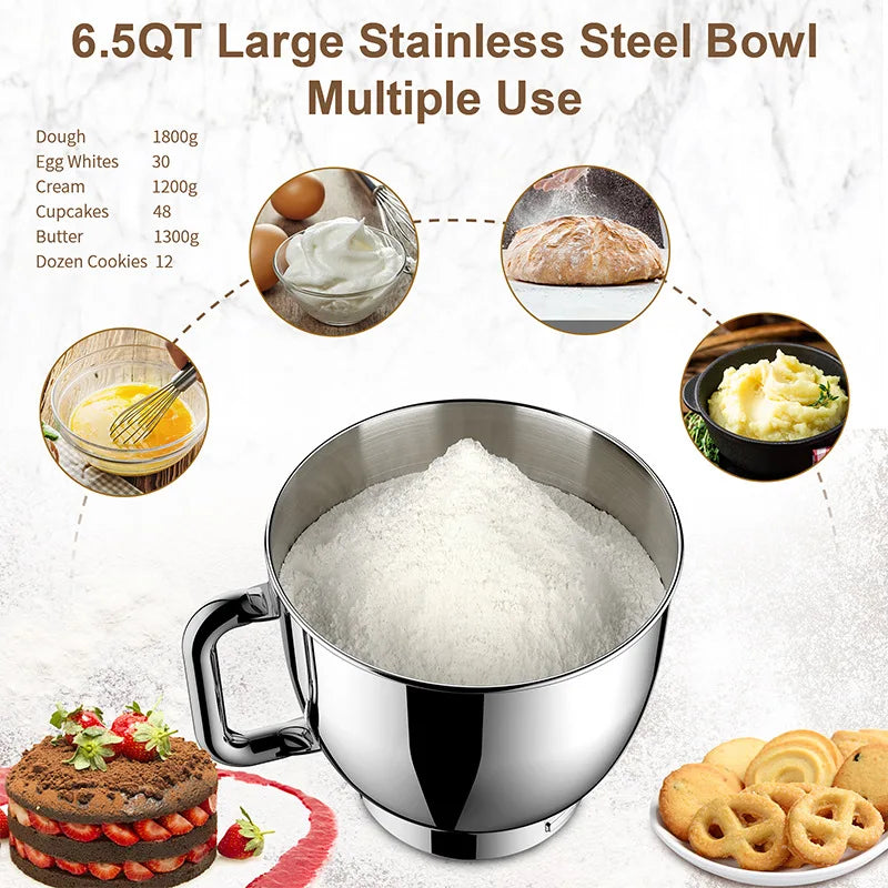 6.5L Commercial Stand Mixer with Smart Display