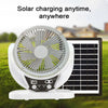 Ventilador de Escritorio Portátil con Energía Solar y Luz LED Nocturna