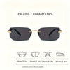 Rimless Rectangle Sunglasses