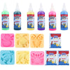 A collection of DIY craft kits featuring various colored and shaped water elf figures for children.
