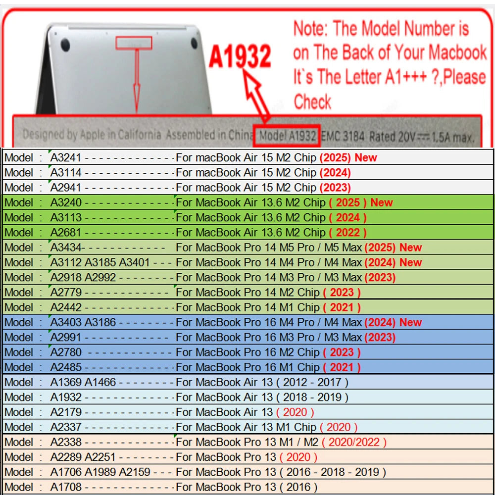 Slim Hard Shell Laptop Case for MacBook Air & Pro