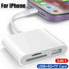3-in-1 USB Card Reader for iPhone and iPad