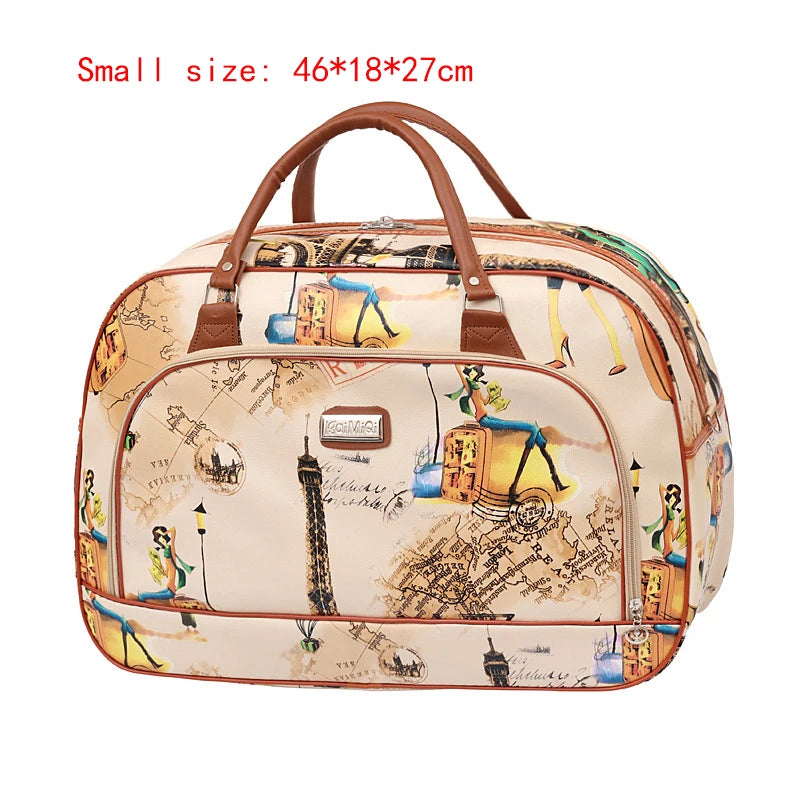 Floral Print Travel Duffle Bag for Women
