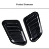 Carbon Fiber Style Car Hood Scoop Vent Covers (Pair)