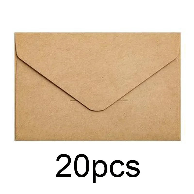 Classic Kraft Paper Envelopes with Window for Weddings & Gifts