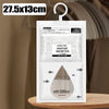 A white moisture absorber hanging bag with a hook, showing the capacity of 500ml.