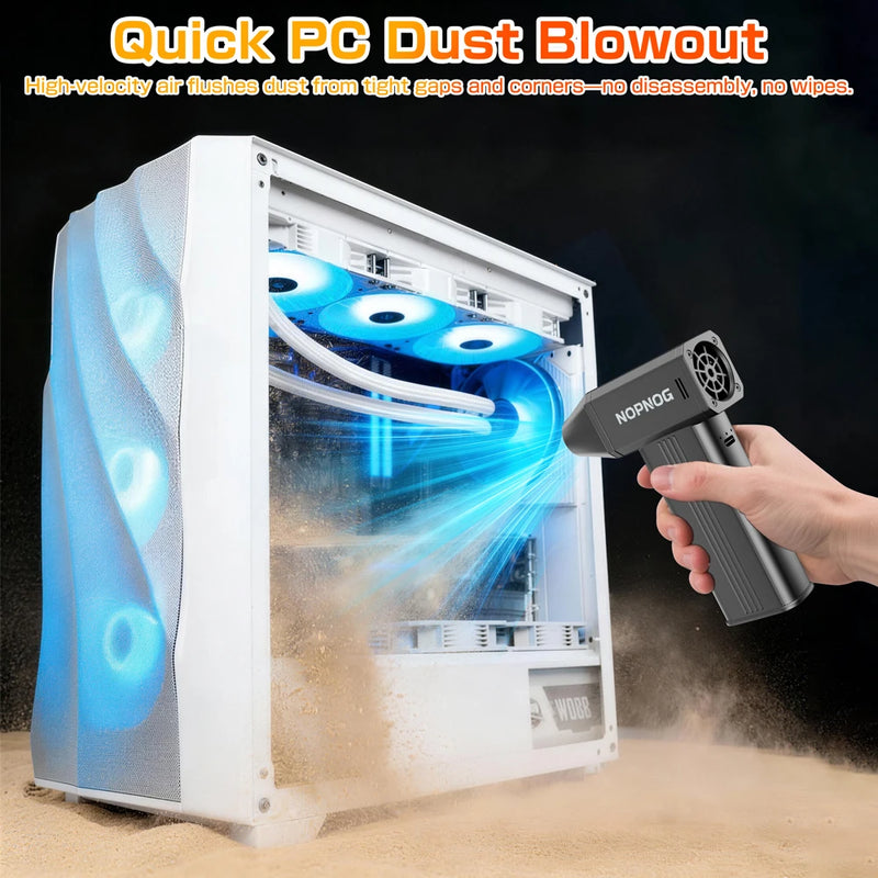 Portable Turbo Air Blower with 4 Speed Settings