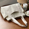 Large Capacity Canvas Tote Bag for Work, School & Shopping