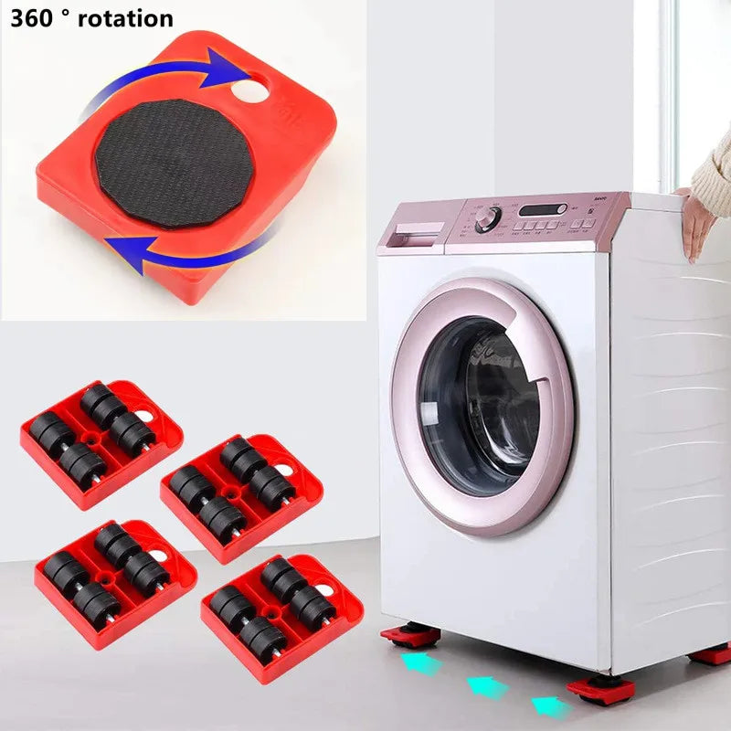 Heavy Furniture Moving Wheel Set with 360° Swivel Casters