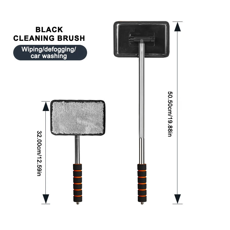 Telescopic Windshield Cleaning Brush with Soft Absorbent Head