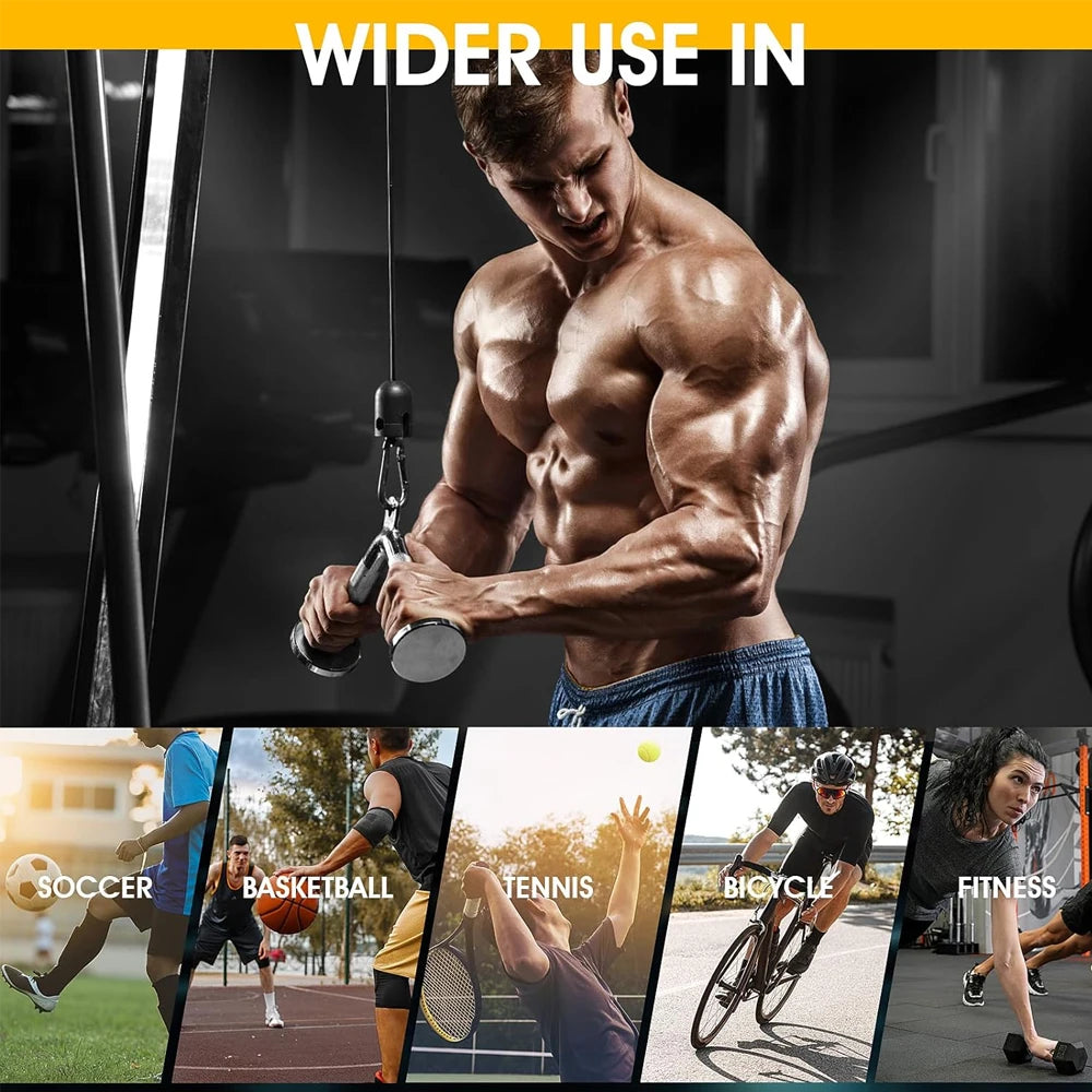 A muscular man is applying cotton athletic finger tape for climbing and martial arts training.