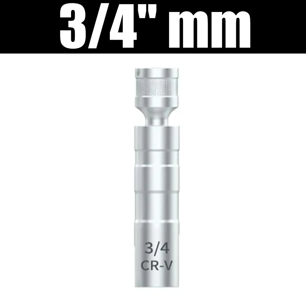Universal Joint Spark Plug Socket Set with Magnetic Thin Wall Design