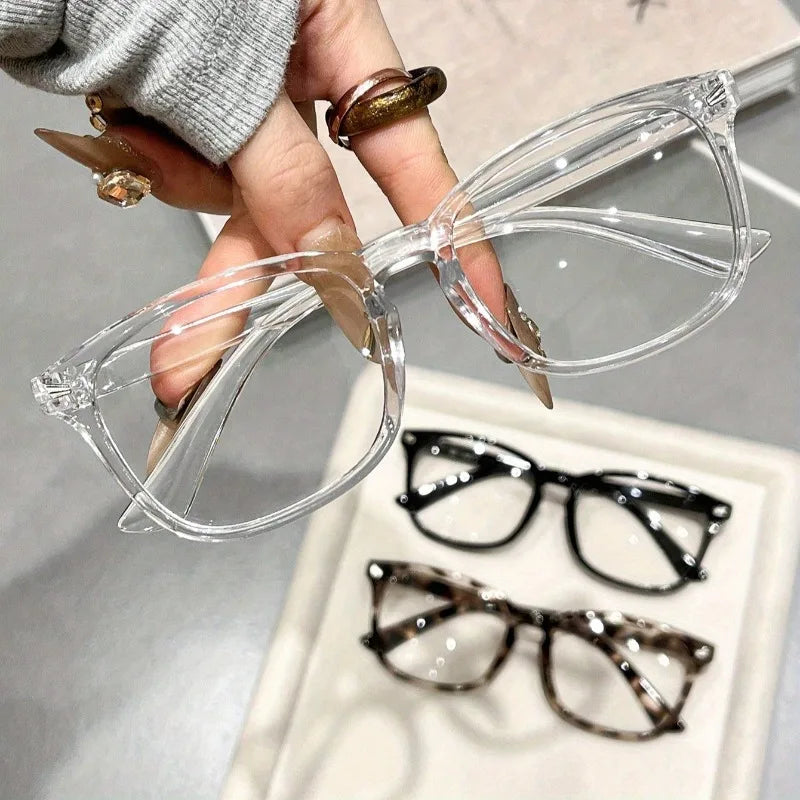 Y2K Leopard Print Square Sunglasses