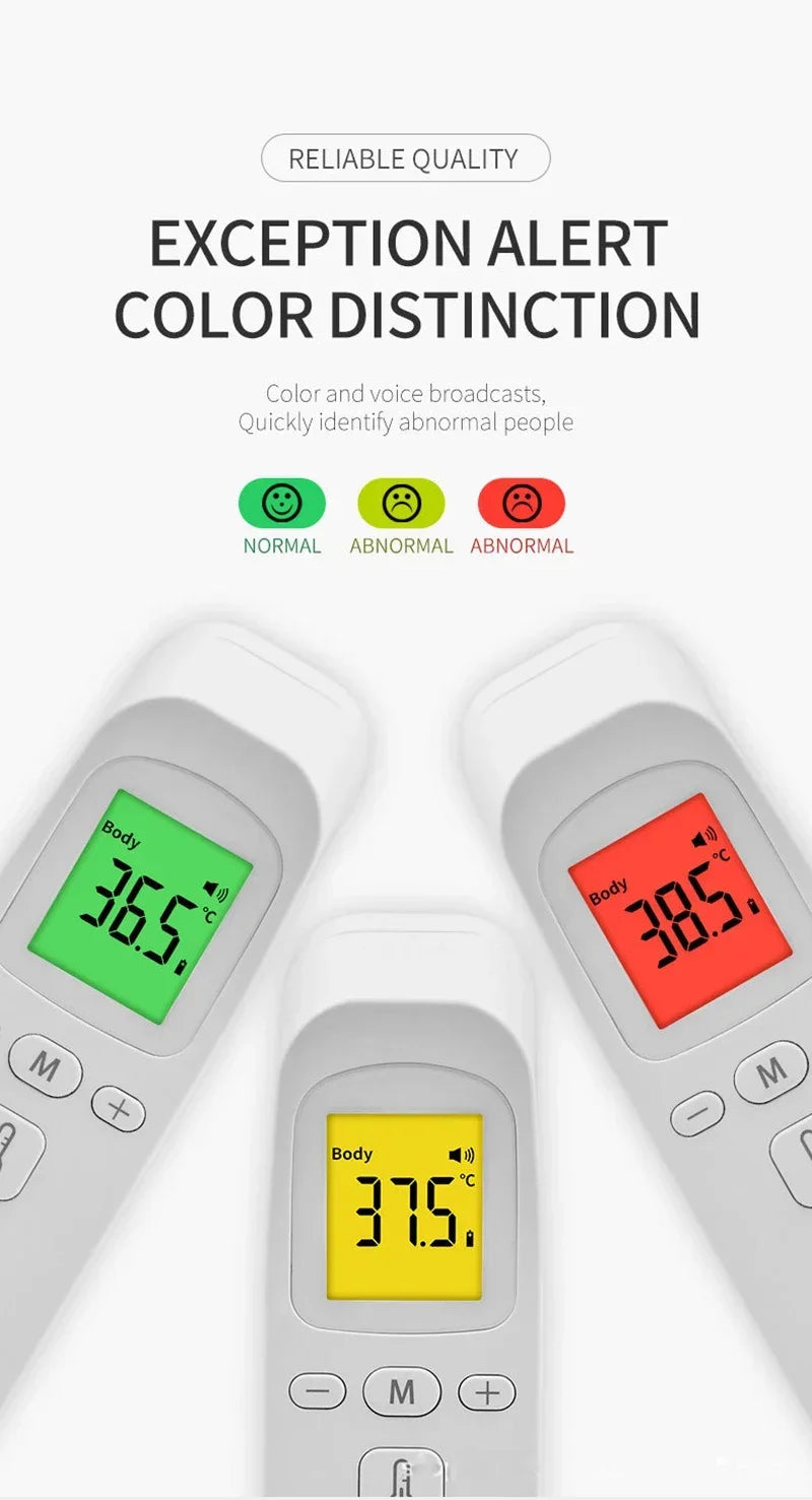 Digital Infrared Forehead Thermometer – Quick, Non-Contact Reading for All Ages