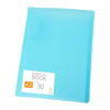 A light blue display book with 30 clear pockets for diamond painting storage.