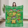 TMNT Graphic Flannel Throw Blanket