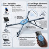 Foldable Magnetic Laptop Stand with Adjustable Height and Heat Dissipation