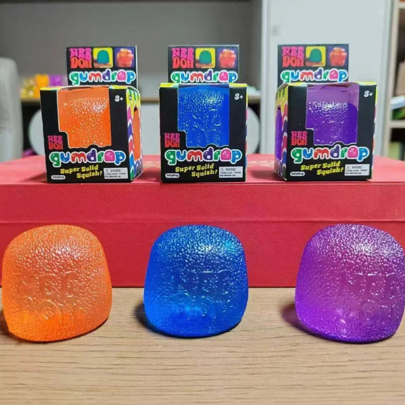 Gumdrop Soft Sensory Fidget Squeeze Ball – Stress Relief Toy
