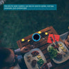 LED Cup Holder Coasters with 7 Color-Changing Lights