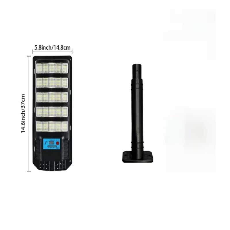 Solar-Powered LED Flood Light with Motion Sensor and Remote Control
